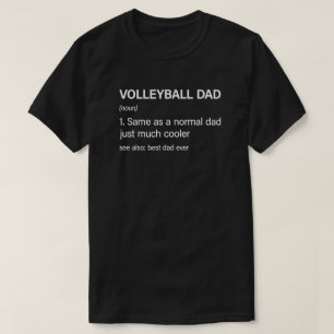 Camiseta Engraçado Pai Definição de Voleibol