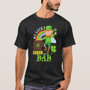 Camiseta Engraçado Pai Paddy Day St Patricks Lucky Charm Ca