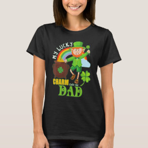 Camiseta Engraçado Pai Paddy Day St Patricks Lucky Charm Ca
