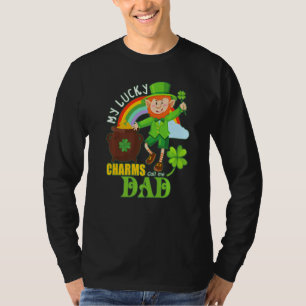 Camiseta Engraçado Pai Paddy Day St Patricks Sortudos Chama