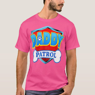 Camiseta Engraçado PAI Patrulha Cachorro Mãe Pai Para Homen