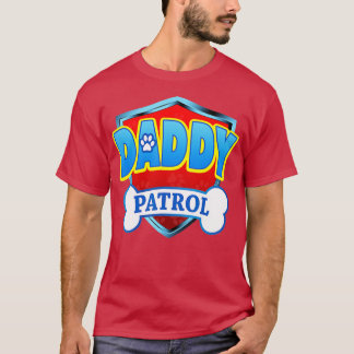 Camiseta Engraçado PAI Patrulha Cachorro Mãe Pai Para Homen