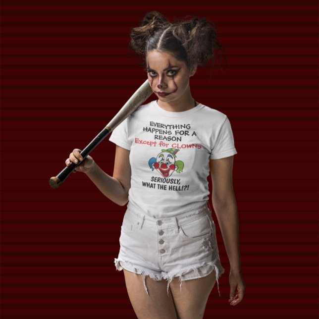 Camiseta Engraçado Palhaço Dizendo (Criador carregado)