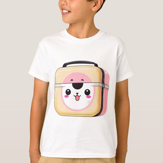 Camiseta Engraçado Panda Love Suitcase (Frente)