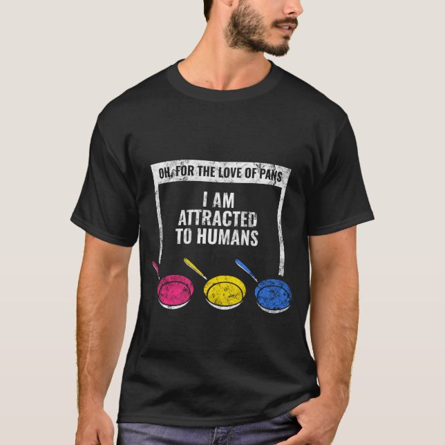 Camiseta Engraçado pansexual Pansexual (Frente)