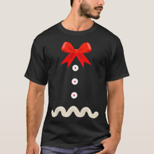 Camiseta Engraçado Pão de Natal Gingerpão Homem Figurino Su