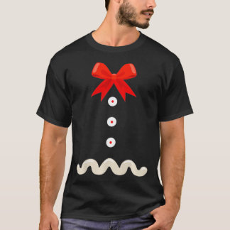 Camiseta Engraçado Pão de Natal Gingerpão Homem Figurino Su