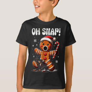 Camiseta Engraçado Pão de Natal Homem de Bolo Paj