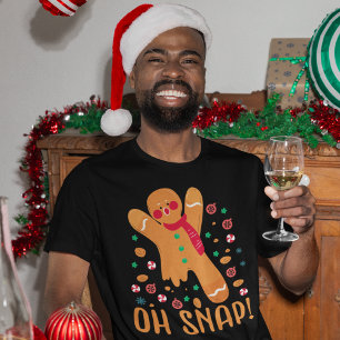 Camiseta Engraçado Pão de Natal Que Bolo!