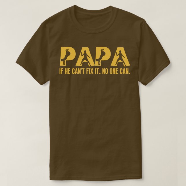 Camiseta Engraçado Papá Birthday 5 (Frente do Design)