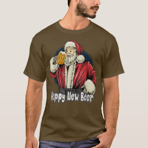 Camiseta Engraçado Papai noel de Natal Beer Hoppy Nova Beer