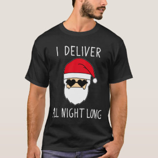 Camiseta Engraçado Papai noel de Natal inapropriado Cristo