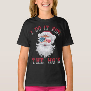 Camiseta Engraçado Papai Noel - Faço-O Para O Hino