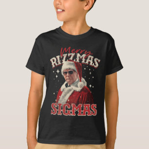 Camiseta Engraçado Papai noel Feliz Rizzmas Sigmas Xmas Paj