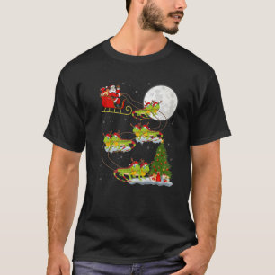 Camiseta Engraçado Papais noeis de árvores de iluminaçã