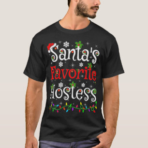 Camiseta Engraçado Papais noeis de Iluminação do Xmas Favor