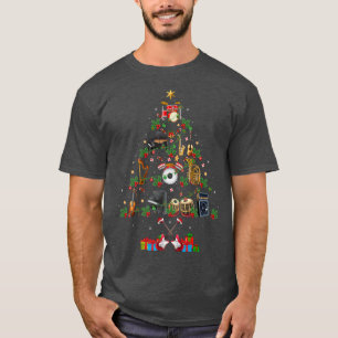 Camiseta Engraçado Papais noeis de Iluminação Xmas Cristo d