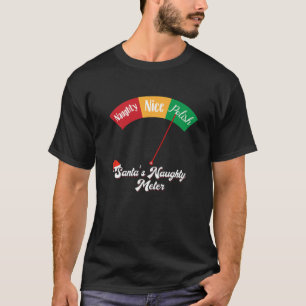 Camiseta Engraçado Papais noeis Poloneses Naughn Meter Pola