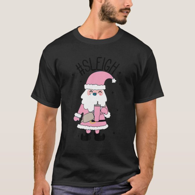 Camiseta Engraçado Papais noeis Sleigh Bougie Stanley Tumbl (Frente)