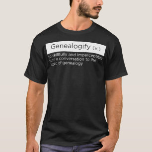 Camiseta Engraçado para genealogistas que falam sobre gene