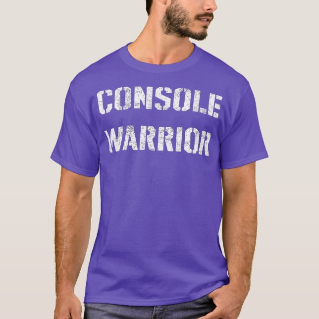 Camiseta Engraçado para o Gamers Console Warrior Gaming Hum (Frente)