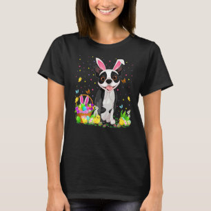 Camiseta Engraçado Páscoa de Ovos Caçando a Páscoa de Bosto