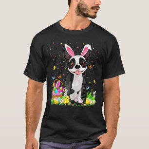 Camiseta Engraçado Páscoa de Ovos Caçando a Páscoa de Bosto