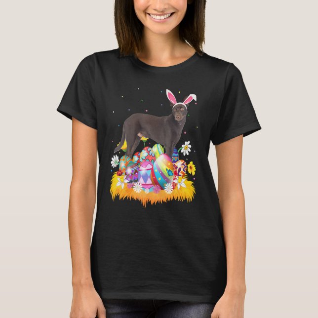 Camiseta Engraçado Páscoa Ovo Kelpie Páscoa domingo (Frente)
