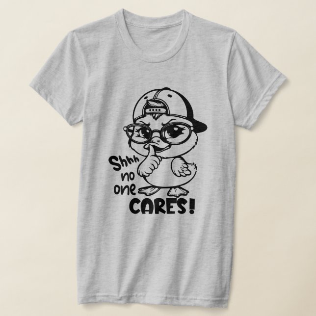 Camiseta Engraçado Pato Cita Humor Sarcástico para Patos Pa (Postura )