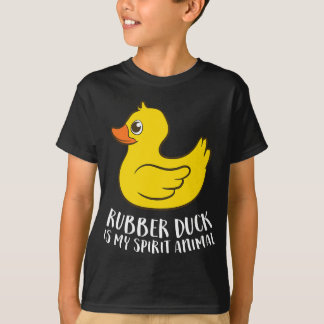 Camiseta Engraçado Pato de Borracha Espírito Animal Engraça