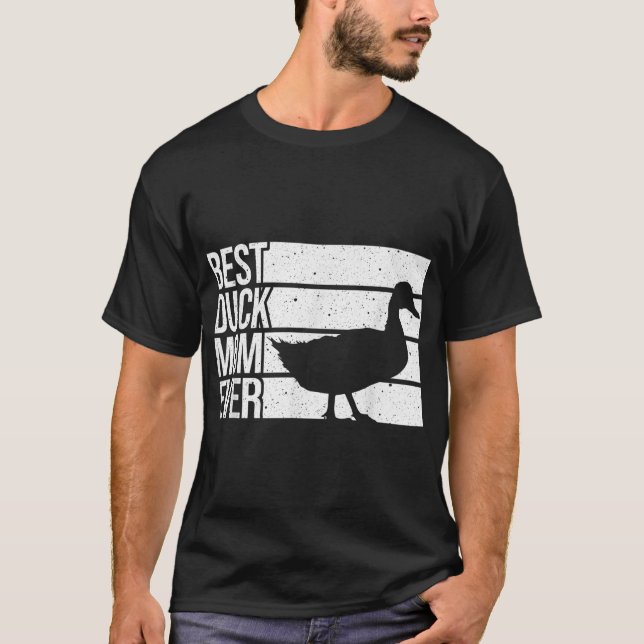 Camiseta Engraçado Pato Mãe Arte Para Mulheres Dia de as mã (Frente)