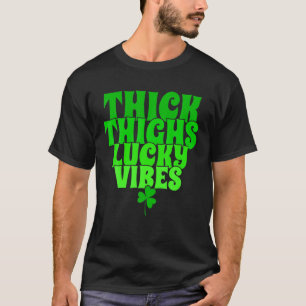 Camiseta Engraçado Patricks Espessosos Coxas Víblias Sort