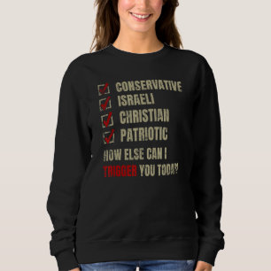 Camiseta Engraçado Patriótico Cristão Israelita Conservador