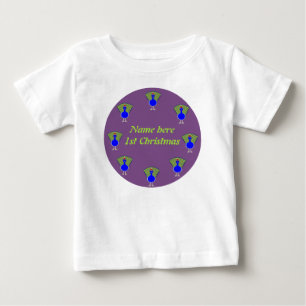 Camiseta Engraçado Pavão de Natal Personalizado