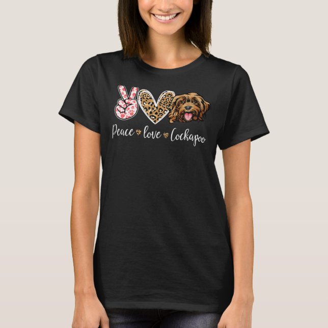 Camiseta Engraçado Paz Adora Cachojo Cockapoo (Frente)