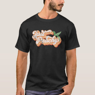 Camiseta Engraçado, Peachy Retro 70S Georgia Peaches Verã