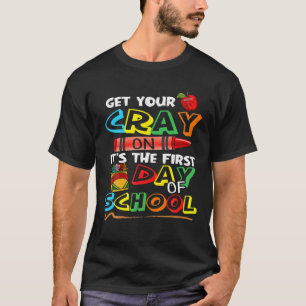 Camiseta Engraçado, pega o teu creme. É o primeiro dia da e