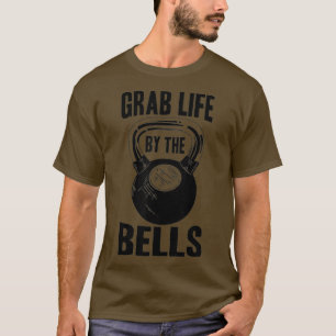 Camiseta Engraçado Pegar A Vida Pelos Legal Homens Kettleb