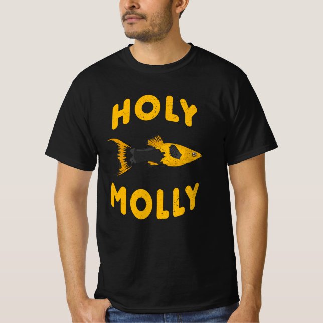 Camiseta Engraçado Peixe De Molly Engraçado Presente Para P (Frente)