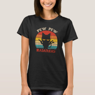 Camiseta Engraçado Peixe Pew Engraçado Prêmio Gato