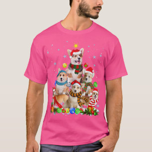 Camiseta Engraçado Pembroke Welsh Corgi Cachorro de Árvore