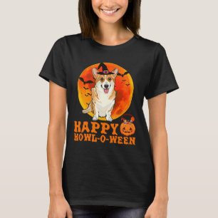 Camiseta Engraçado Pembroke Welsh Corgi Halloween Feliz