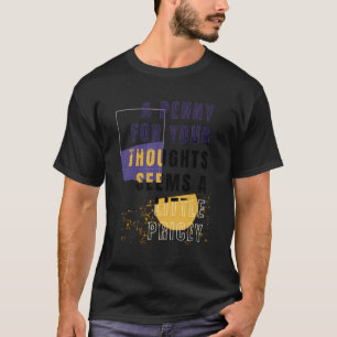 Camiseta Engraçado Penny Pelos Seus Pensamentos Piada Sarcá