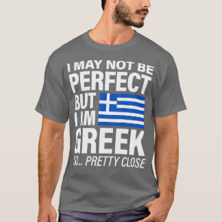 Camiseta Engraçado Perfeito Grego Bandeira Design I Ama Gré