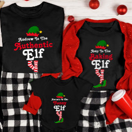 Camiseta Engraçado personalização do esquadrão Elf no Natal