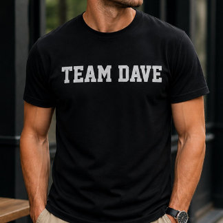 Camiseta Engraçado Personalizado Equipe Dave Aniversário