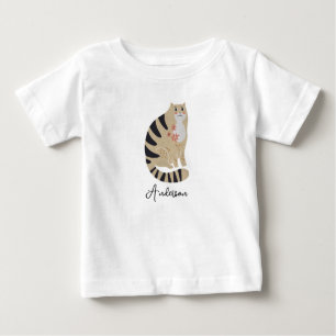 Camiseta Engraçado Personalizável, Feliz Sorriso De Gato