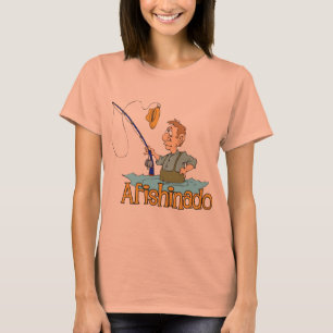 Camiseta Engraçado Pesca Afishinado