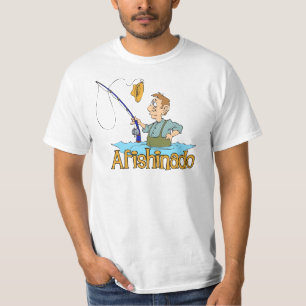 Camiseta Engraçado Pesca Afishinado
