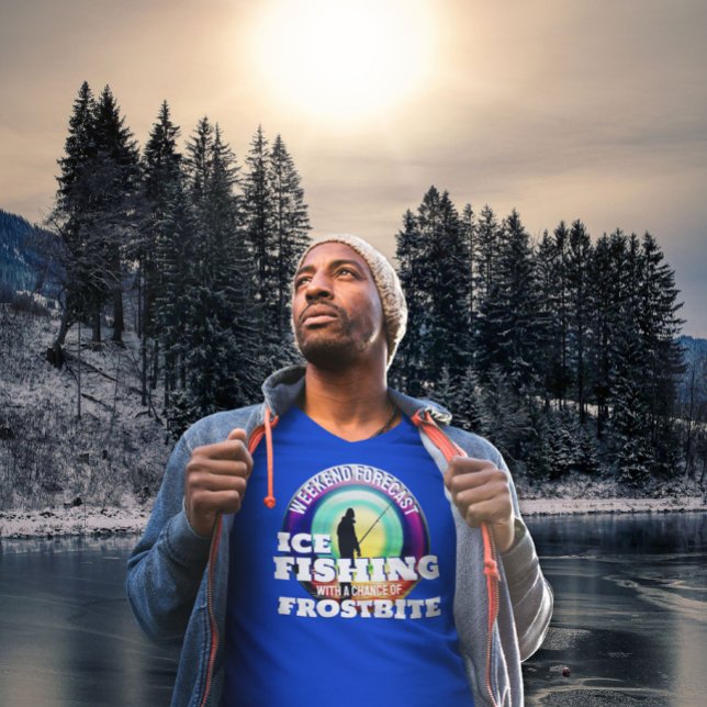 Camiseta Engraçado Pesca De Gelo (Criador carregado)